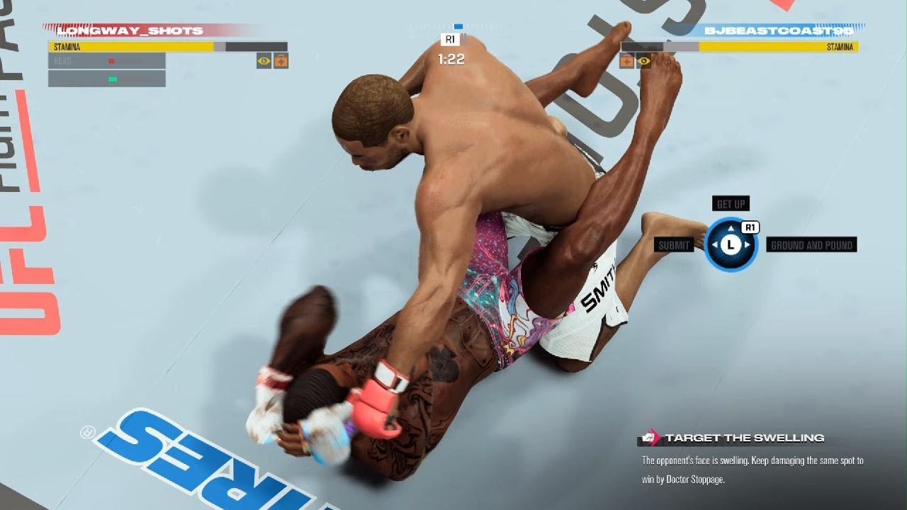 I put on a dominating performance in UFC 5 Career mode Online