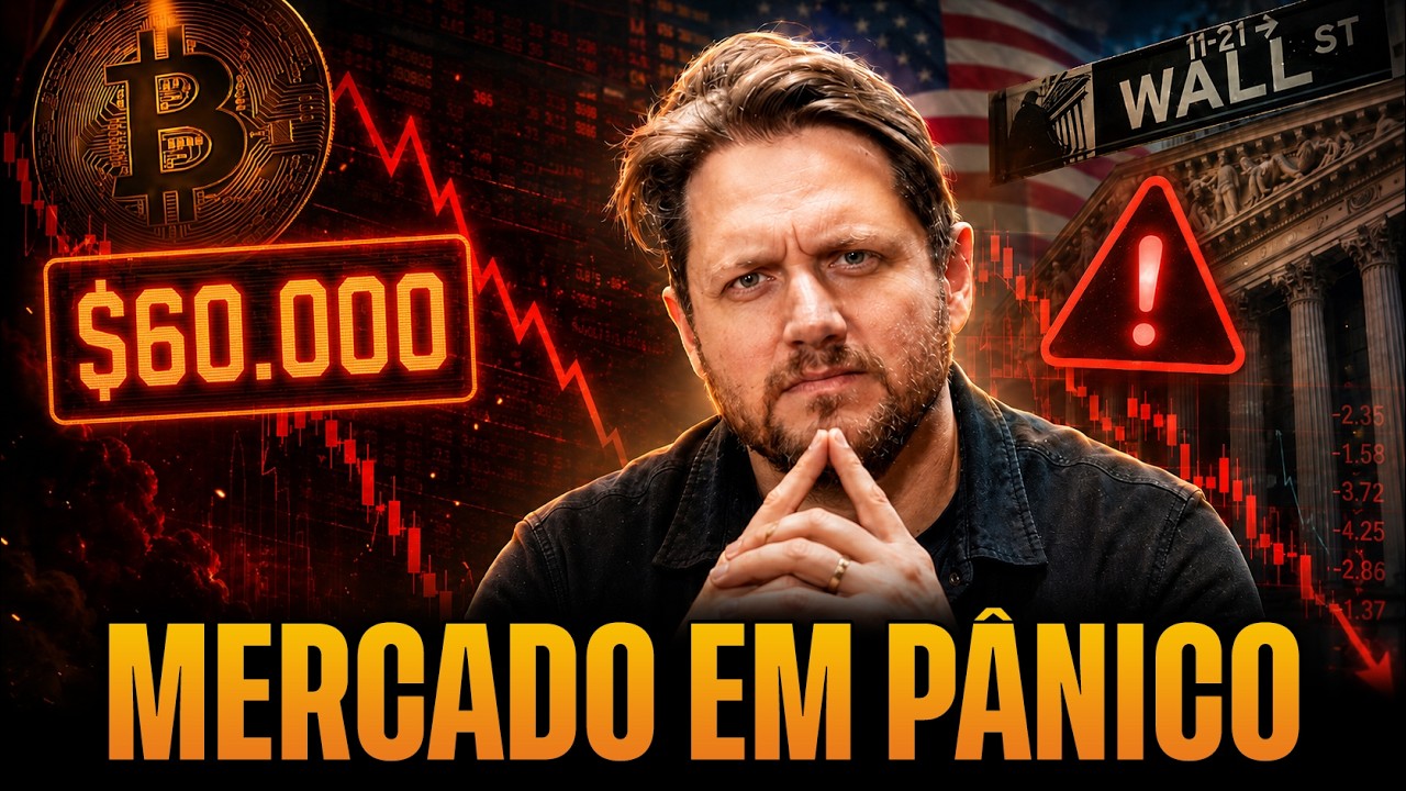 BITCOIN CAI ABAIXO DE $60 MIL D&Oacute;LARES E MERCADO AMERICANO ASCENDE ALERTA