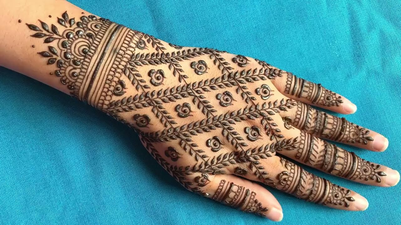 Simple mehndi design back hand | easy stylish mehndi | Backhand mehndi design | mehndi | mehandi