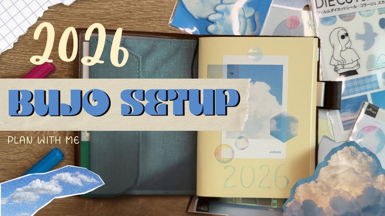 ☁️ 2026 Bullet Journal Setup | ปีใหม่ ระบบใหม่และท้องฟ้าที่สดใส