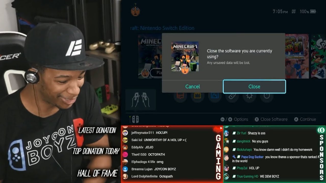 Etika gets caught playing Minecraft!