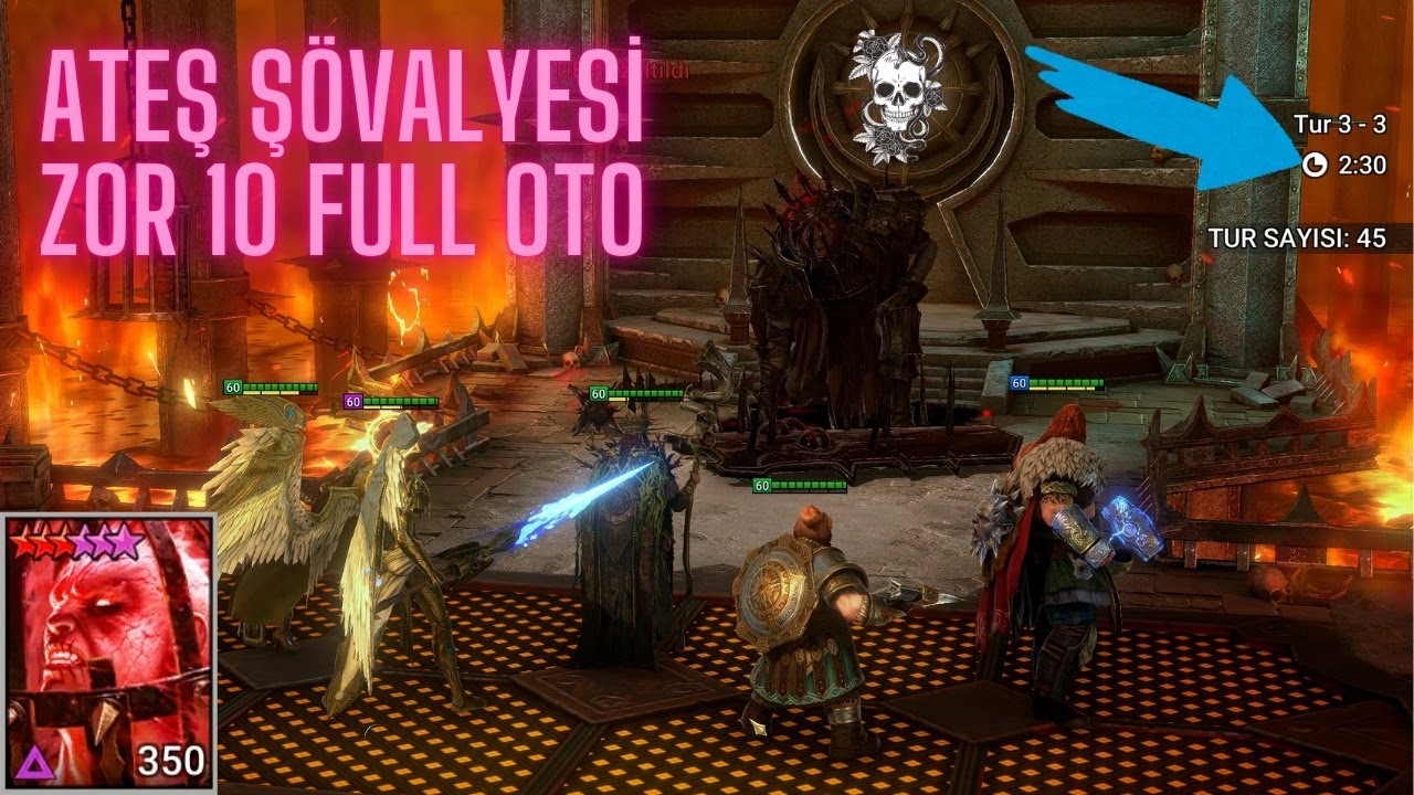 Ateş Şövalyesi Zor 10 Full Oto. Raid Shadow Legends.