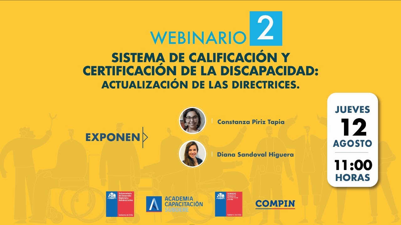 Webinar: Sistema de Calificación y Certificación de la Discapacidad