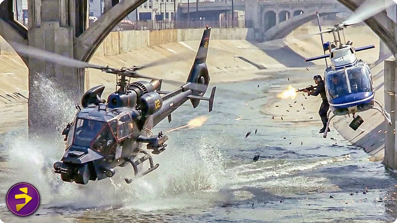 都市を揺るがすヘリ空中戦 ブルーサンダー出撃｜ブルーサンダー（本編映像）