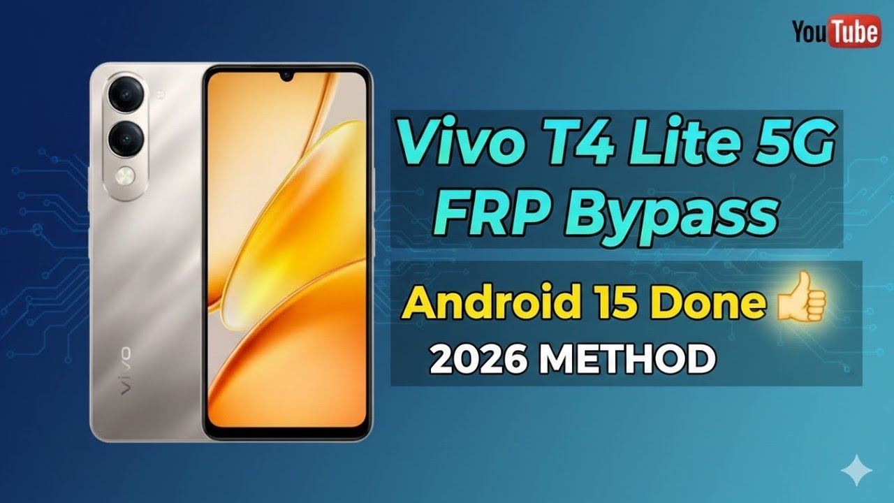 Vivo T4 lite 5G Frp Bypass Android 15 