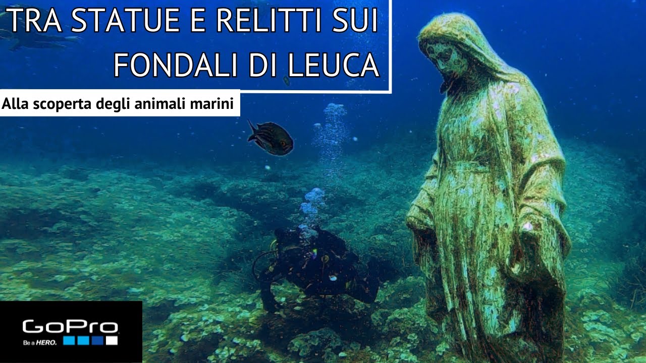 TRA STATUE E RELITTI DEI FONDALI DI LEUCA - Immersione Completa - #mare #salento #scubadiving