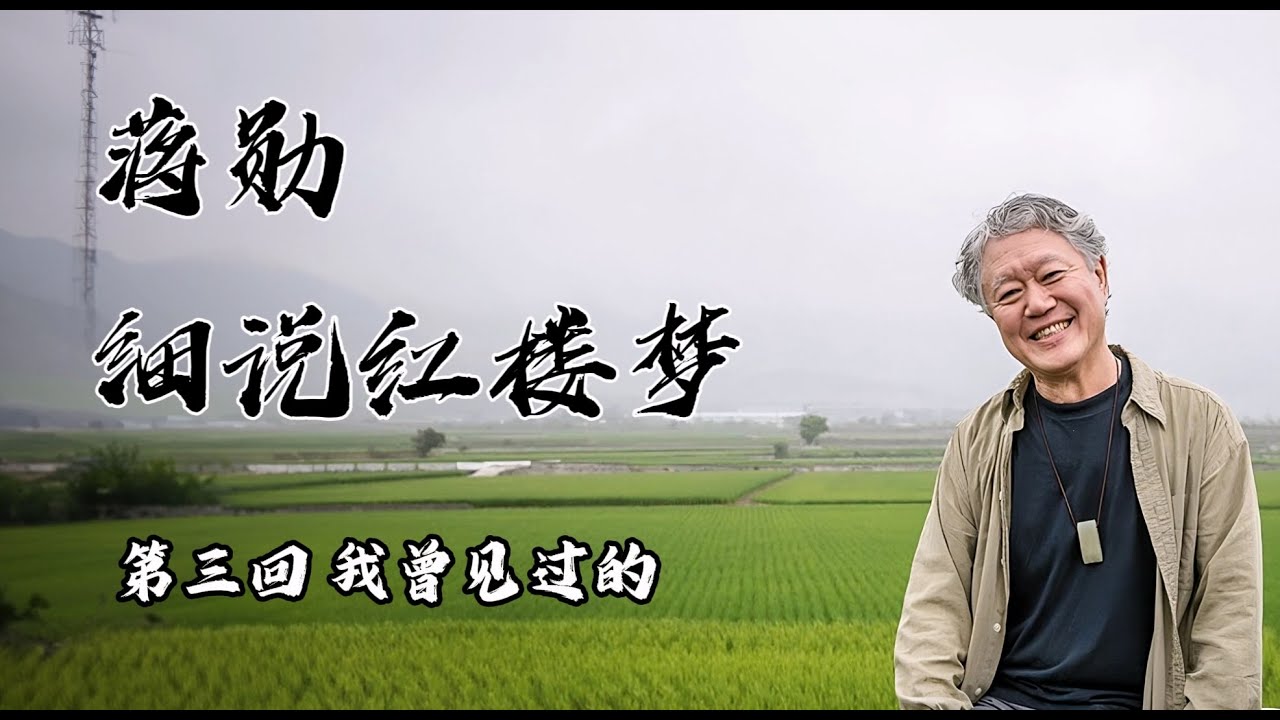 蒋勋细说红楼梦 青春版 第三回 我曾见过的