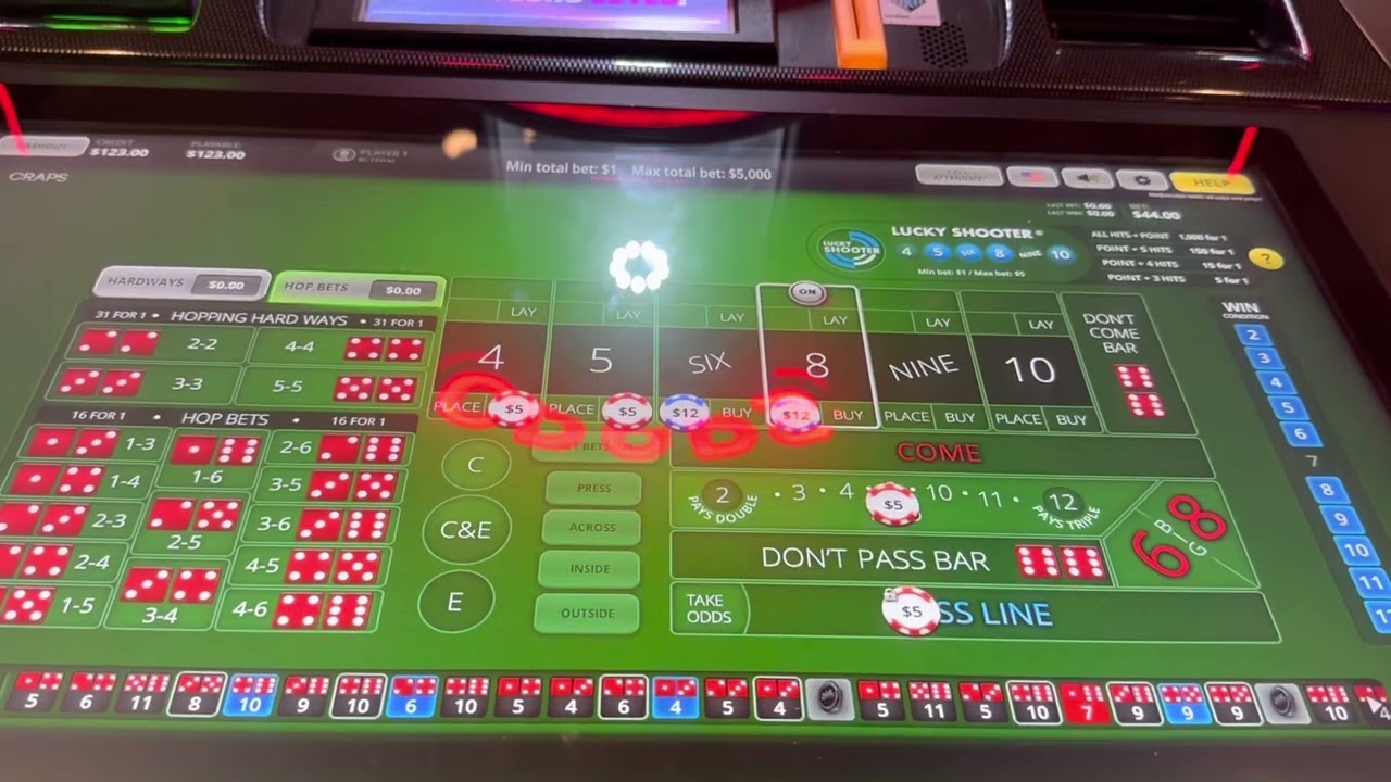 Bubble craps at Santa Fe Station, Iron Cross