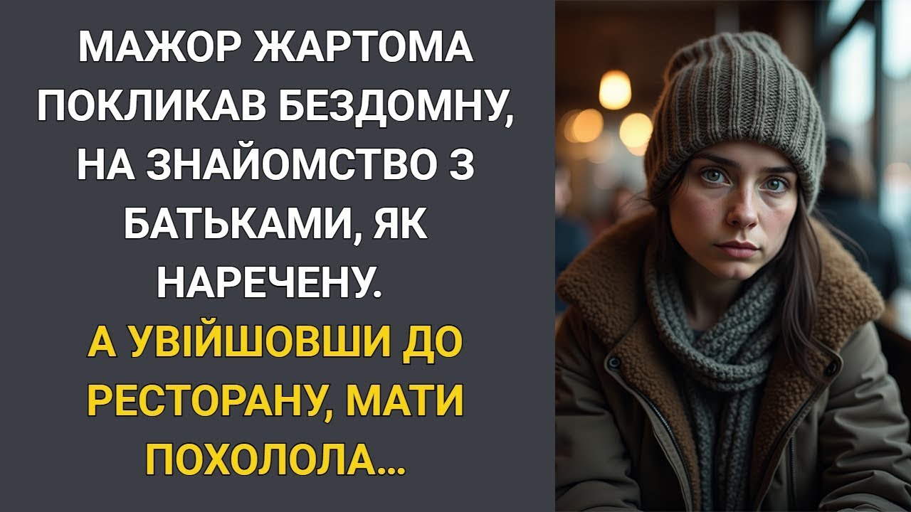 Мажор жартома покликав бездомну на знайомство з батьками    А увійшовши до ресторану, мати похолол