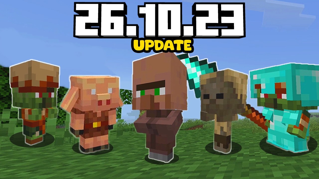 NUEVA ARMADURA BEBE MOBS HOSTILES BEBES Y ALDEANOS BEBES Minecraft 26.10.23