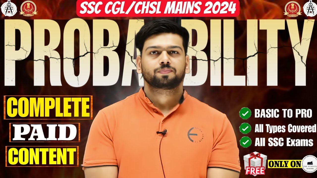 Complete PROBABILITY for CGL in 1 Video By @AbhasSaini  #cgl2023