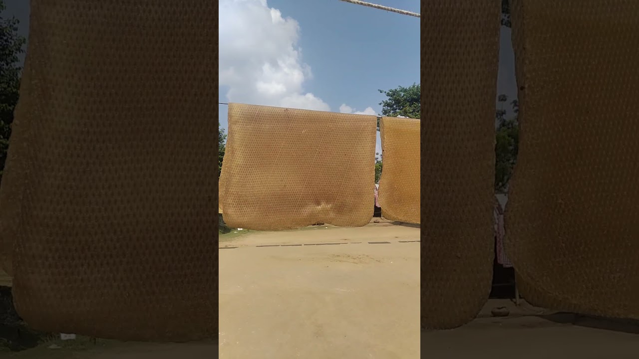 Drying Rubber sheet