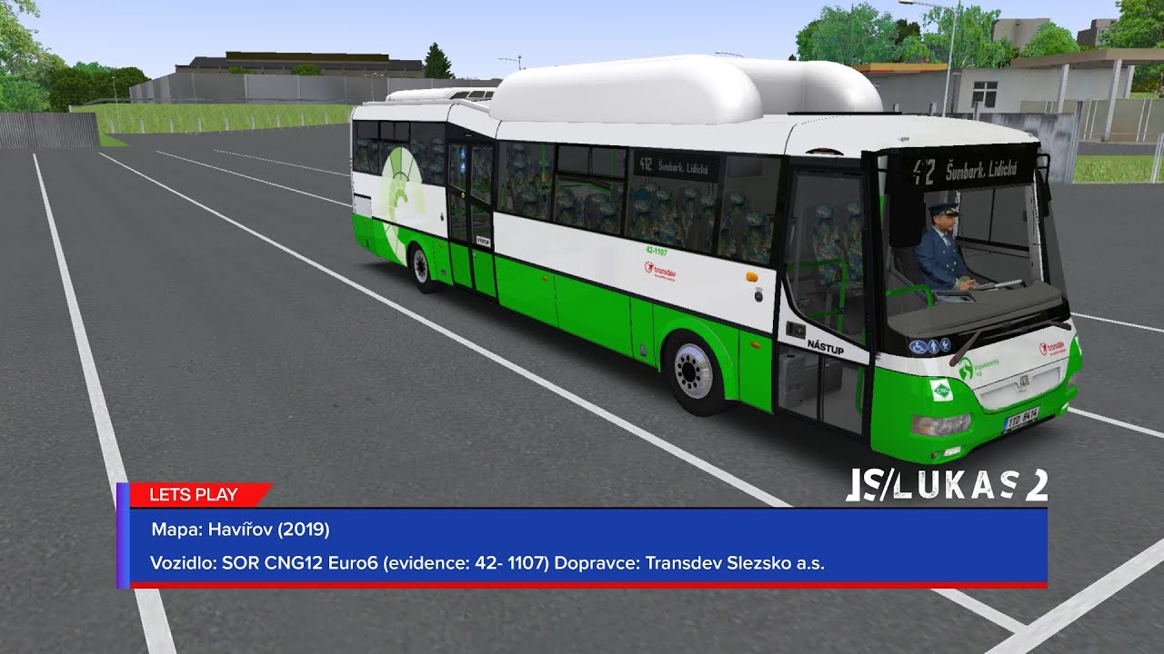 OMSI 2 | Havířov 2019 | SOR CNG12 Euro6 (Evidence: 42-1107) | Transdev Slezsko | Linka 412