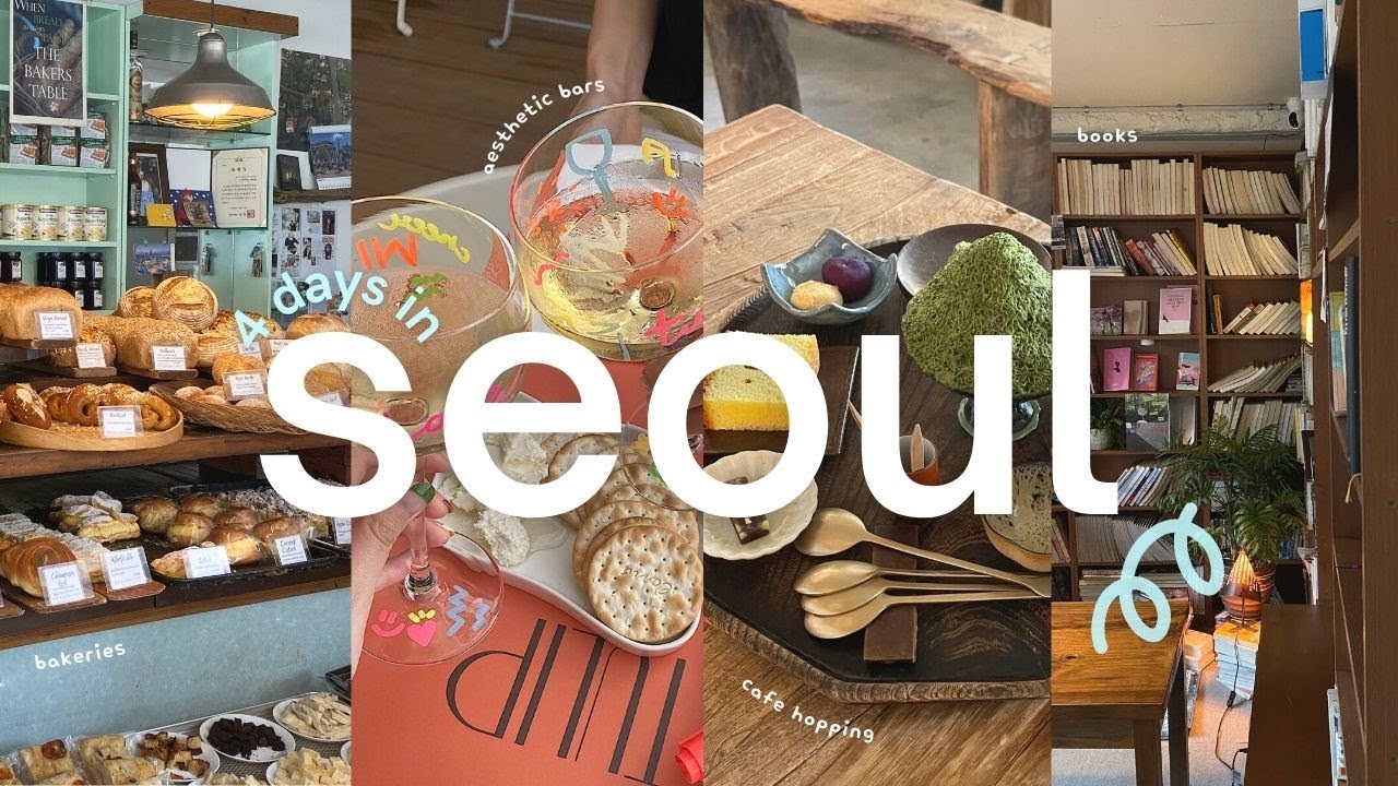 SEOUL, KOREA VLOG 🇰🇷 | cafe-hopping, wine & aesthetic bars ☕️🥂
