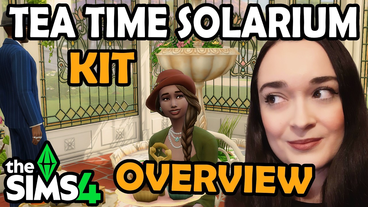 Tea Time Solarium Kit Overview! Functional Items! | The Sims 4