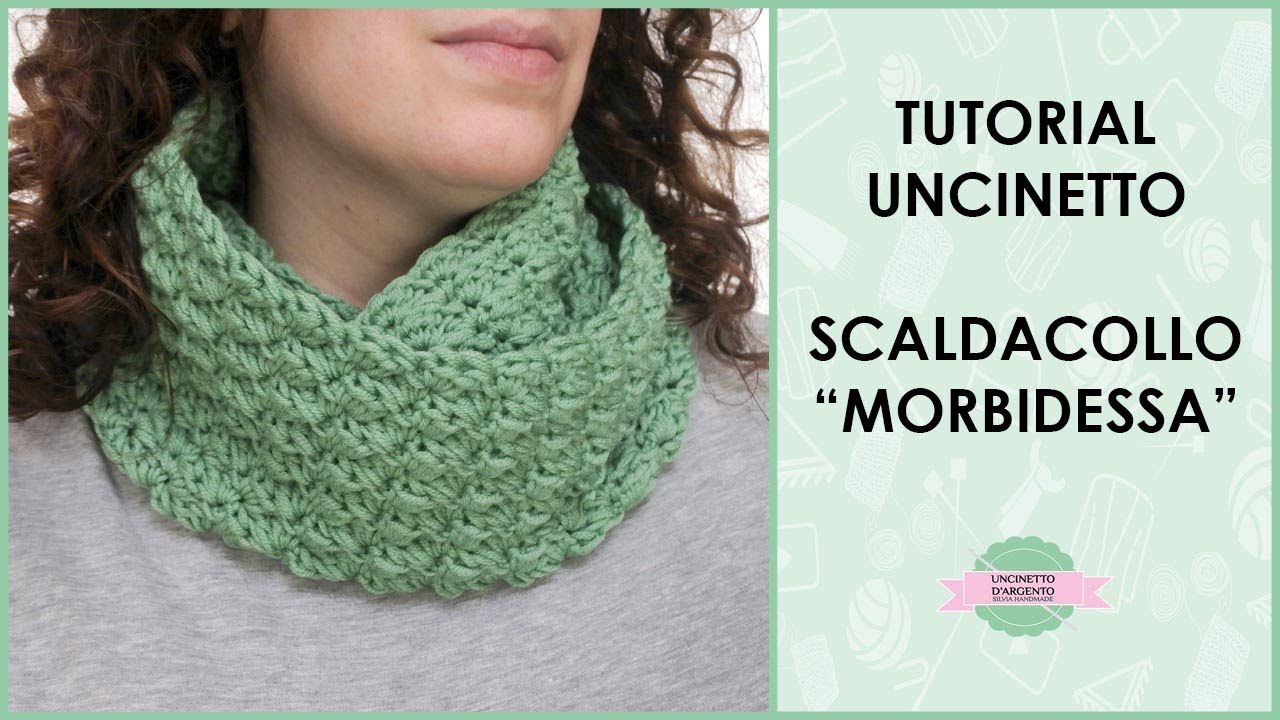 Tutorial scaldacollo uncinetto "Morbidessa" | punto combo | Uncinetto d'Argento