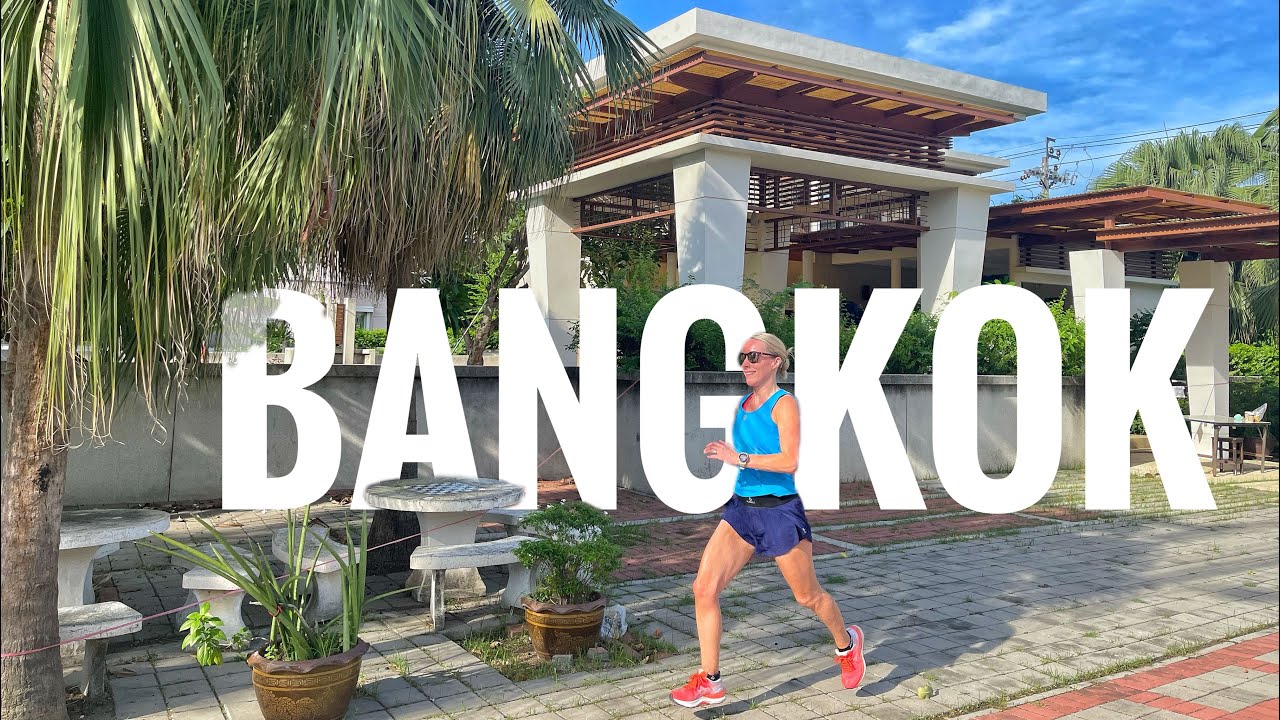 Our first day and run OUTSIDE in Thailand (toasty)