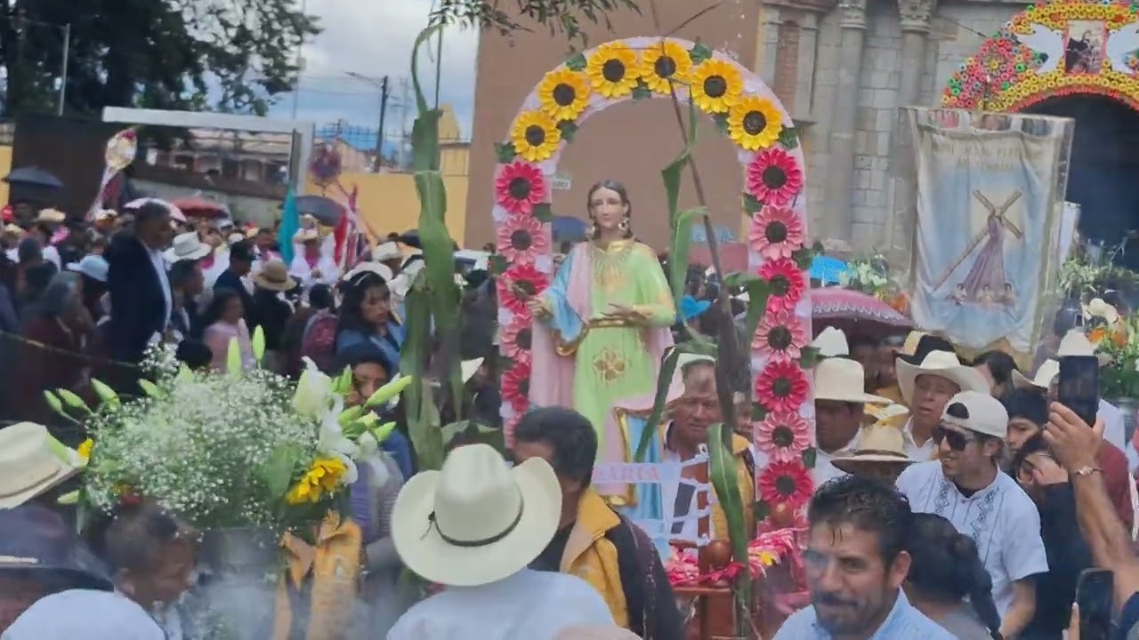 Procesión de imágenes, Santuario Santiago Apóstol, #temoaya , #edomex .Festividad 2025
