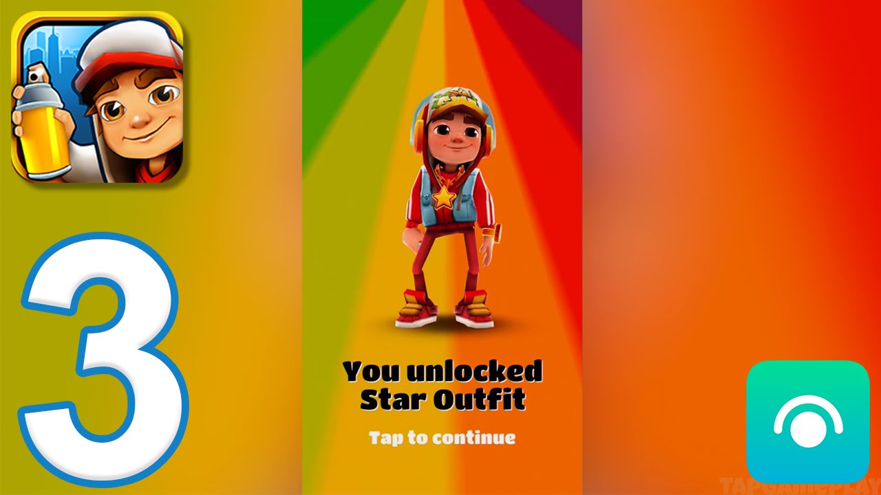 Subway Surfers - Gameplay Walkthrough Part 3 - Jake: Star Outfit (iOS, Android)