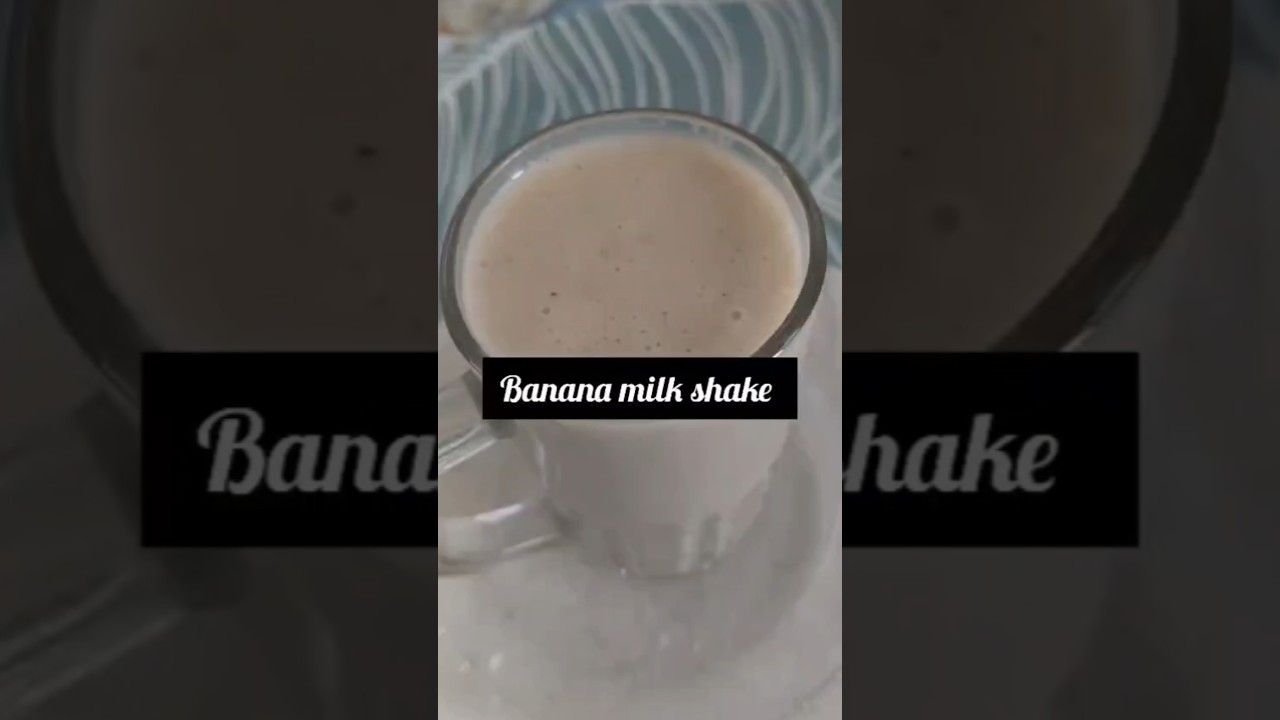Creamy Banana Milk Shake 😍 | 2 Minutes Healthy Drink 🍌🥛 