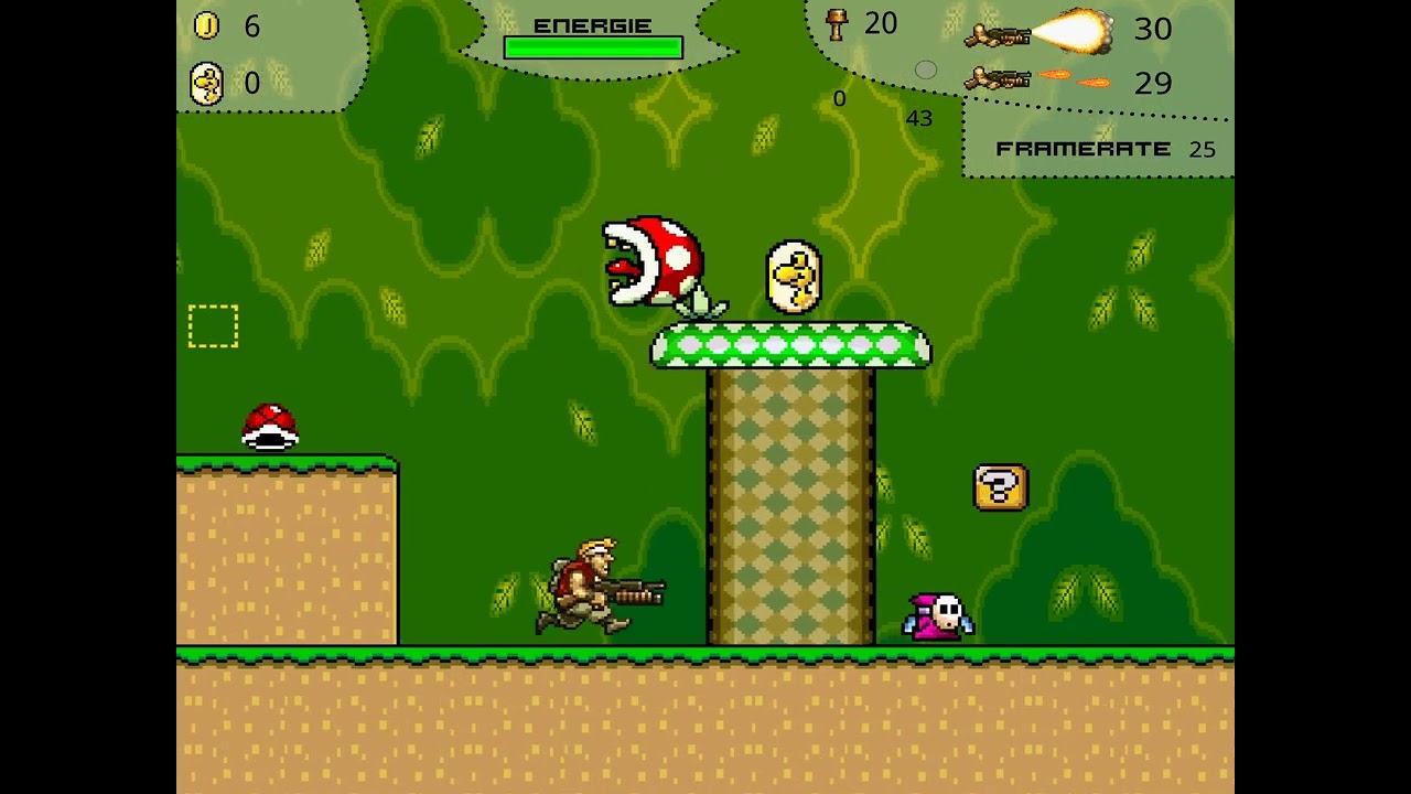 Metal Slug Mario World only knife challenge