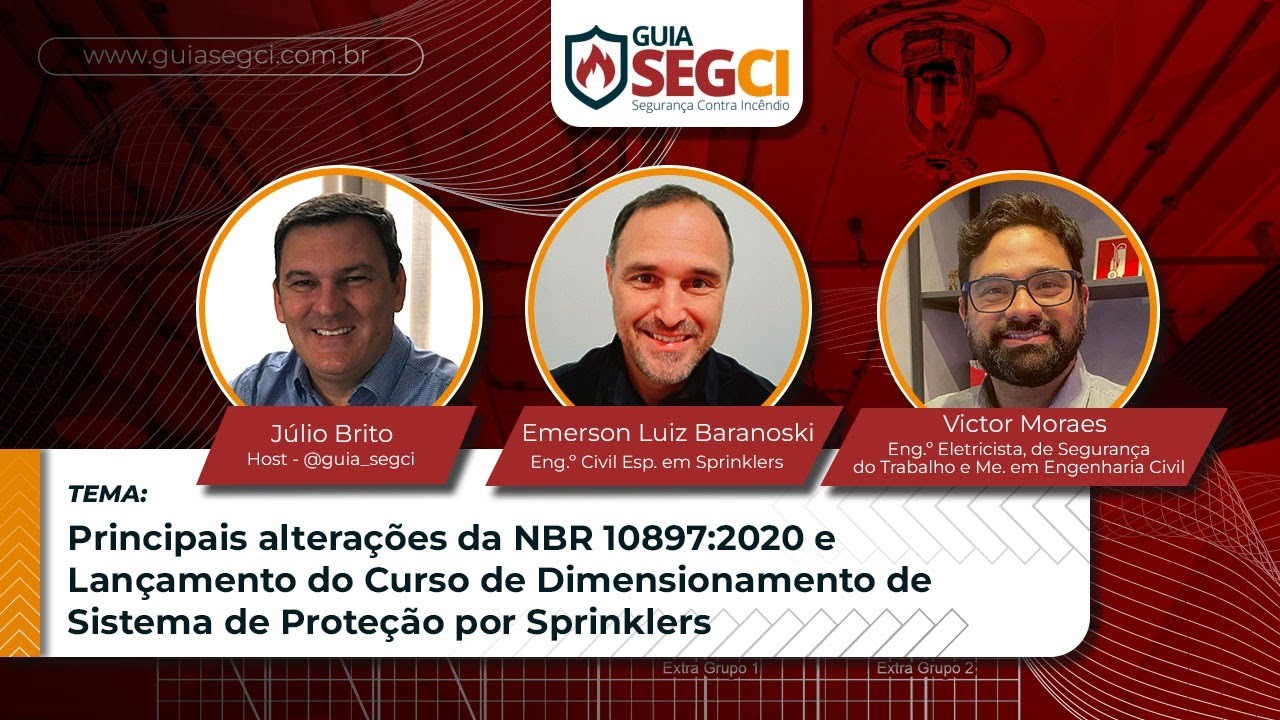 Alterações da NBR 10897:2020 e Lançamento do Curso de Dimensionamento de Sistema de Sprinklers