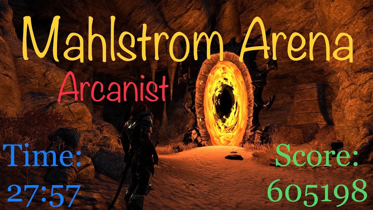 Eso - Arcanist Mahlstrom Arena first test - 605k | Necrom