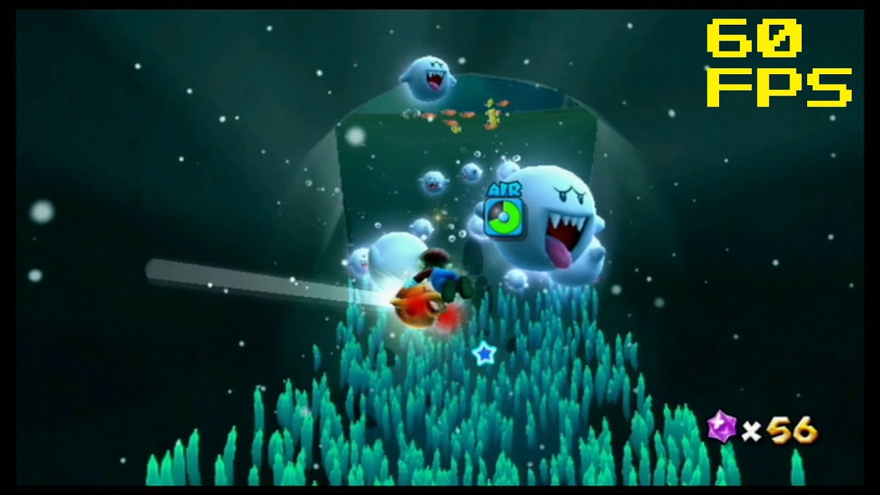59. [60 FPS] Bigmouth's Gold Bait - Bigmouth Galaxy - Super Mario Galaxy