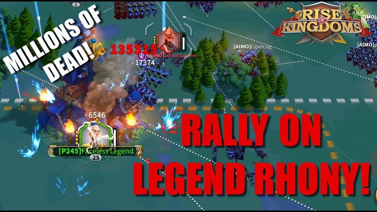 Rally on Legend Rhony! - Millions of dead troops! - many rallied city's - Rise of kingdoms
