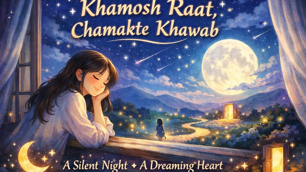 🌙✨ Khamosh Raat, Chamakte Khawab | A Ghibli-Inspired Calm Night Story