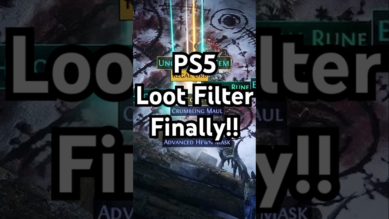Loot Filters FINALLY Coming to Console - Path of Exile 2 Update