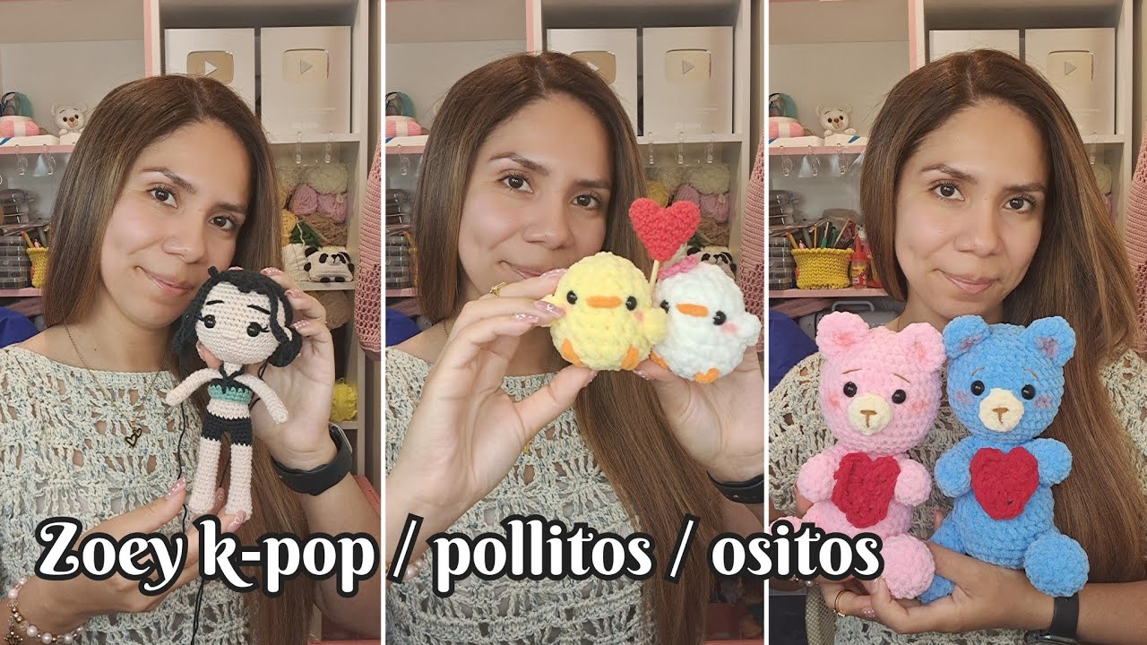 Acompáñame a terminar a Zoey k-pop, te muestro otros amigurumis | Tejidos Joss |