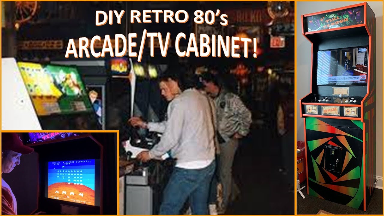 DIY RETRO 80’s ARCADE/TV CABINET!