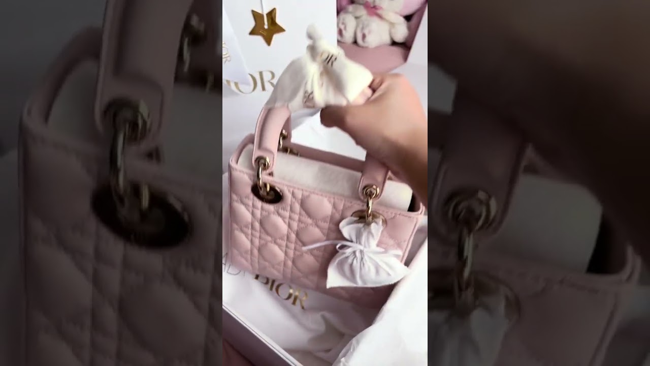 Unbox my powder pink small lady dior 🎀🤍 