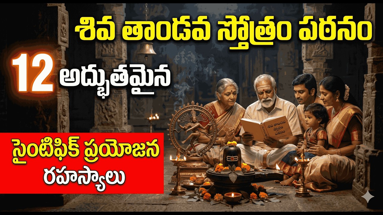 శివ తాండవ స్తోత్రం 12 ప్రయోజన రహస్యాలు #tandavastotram #shivapooja #nataraja