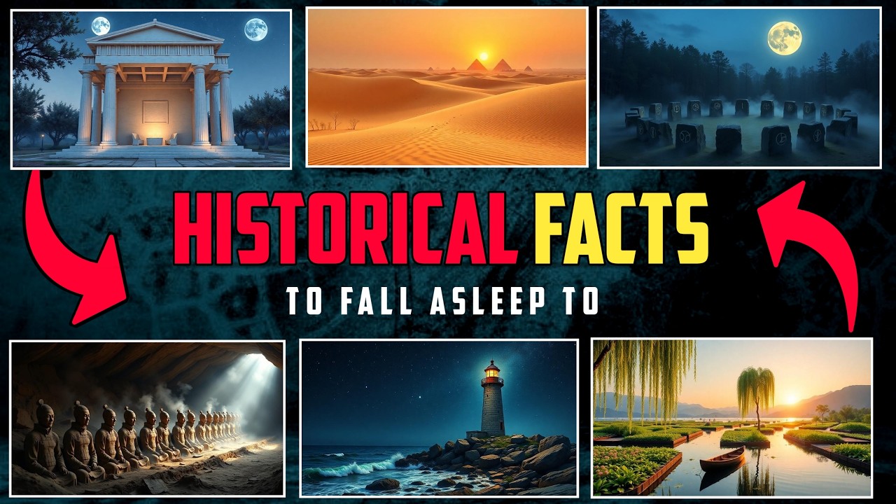 10 Calming Historical Facts to Fall Asleep To | 1+ Hour Ad-Free Sleep Story & Ancient Wonders