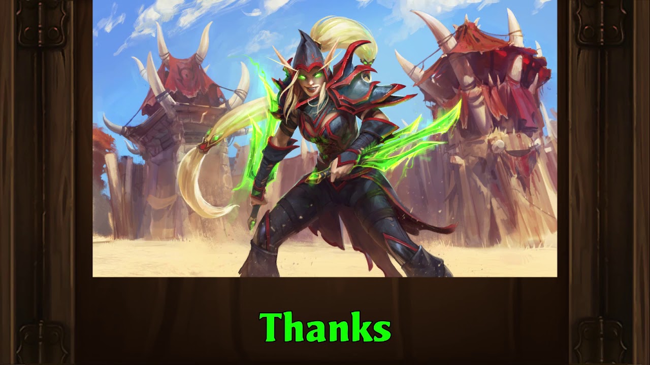 Hearthstone - Gladiator Valeera [Basic Voice Lines]