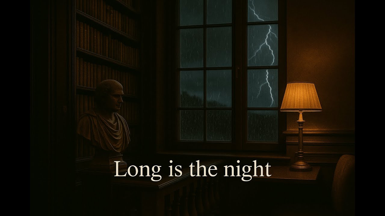 Dark Is the Night | Rainy Dark Academia Ambience for Study, Solitude & Stillness