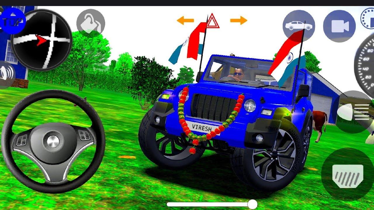 Modified Mahindra Thar😈Games:India Blue Thar (Gadi Wala Games) Car Game Android Game - #2026