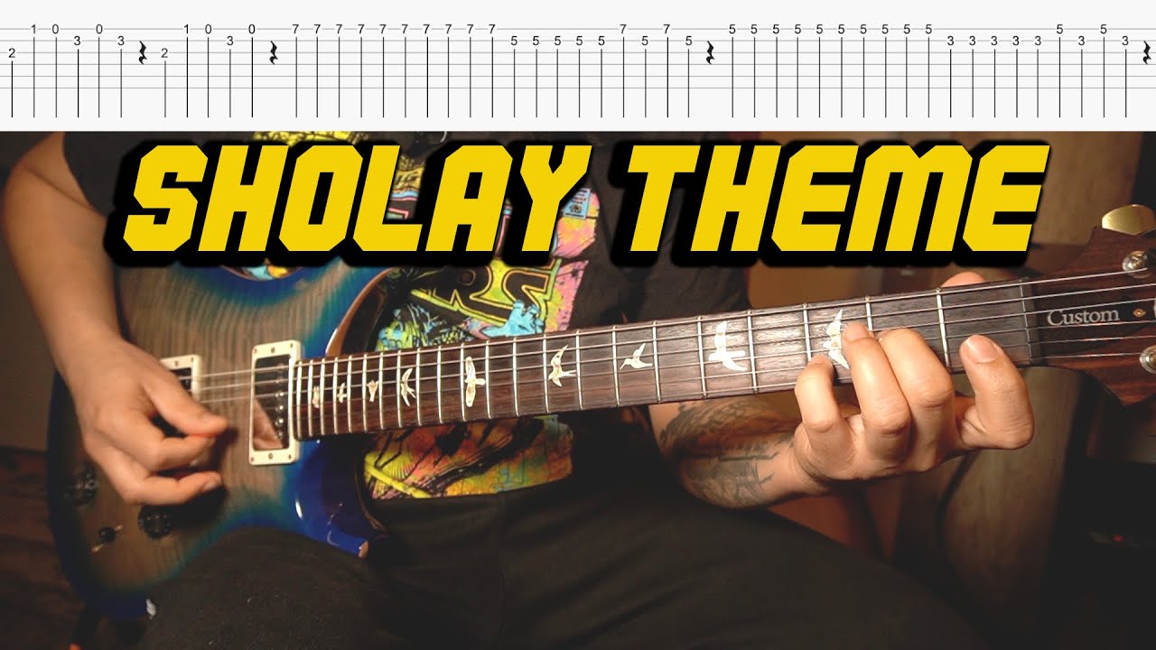 Sholay Theme Title Track| Guitar lesson with tabs