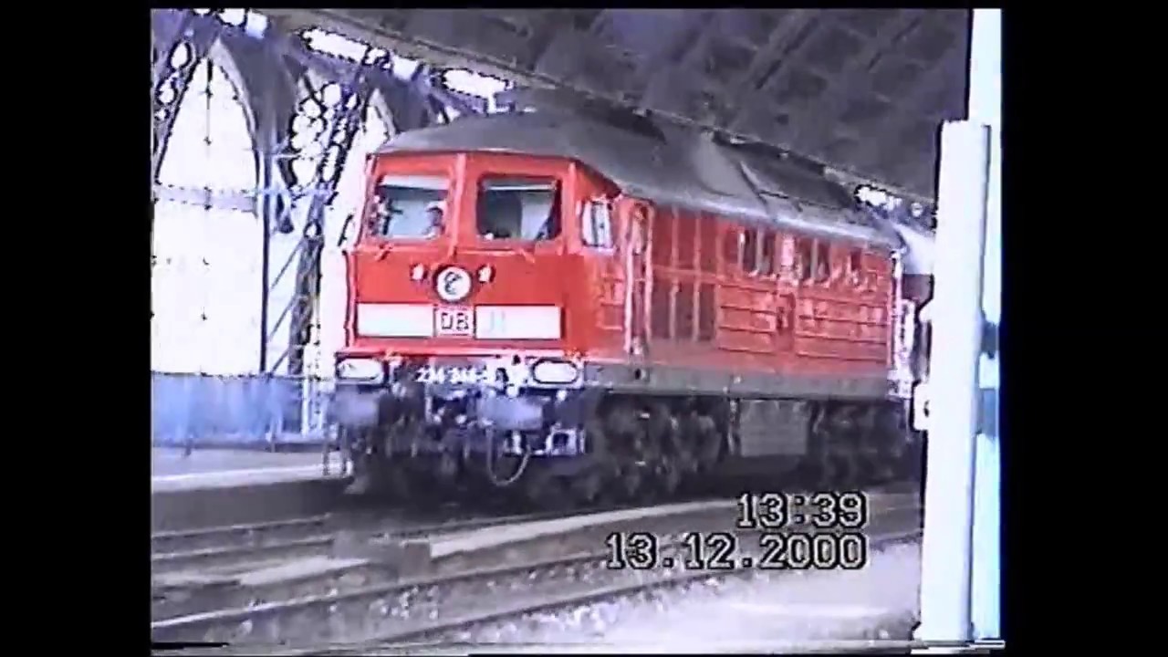 Bahnalltag in Dresden HBf im November / Dezember 2000 - mit BR 234, BR 180, und weiteren