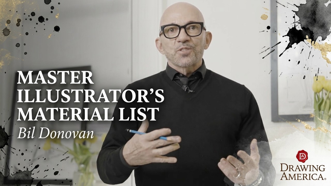 Bil Donovan Fashion Illustrator Discussing The Materials He Uses