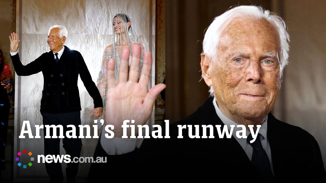 Giorgio Armani's emotional final fashion show before death