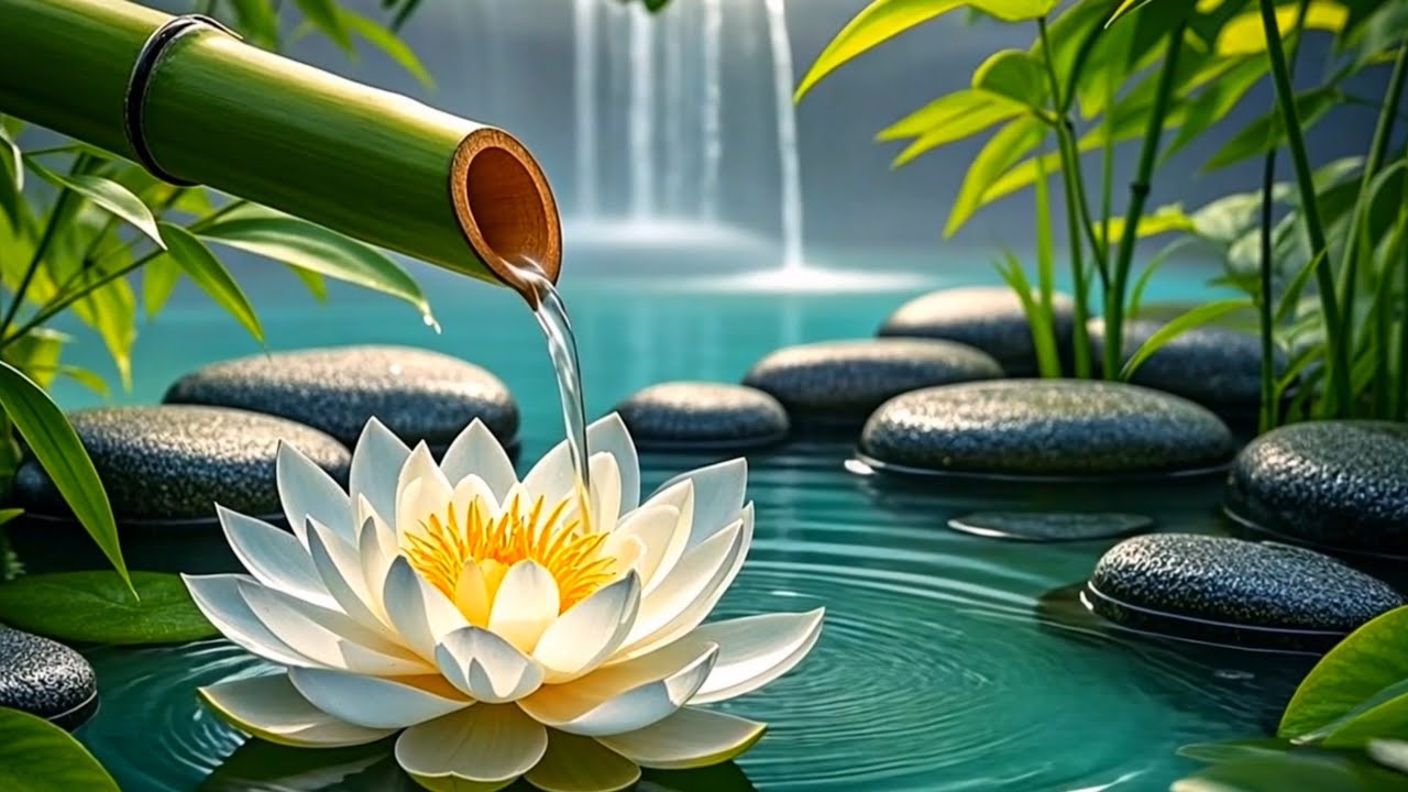Relaxing Music and Water Sound for Sleep, Meditation 🌿 Deep Healing Music, Relieves Stress, Insomnia