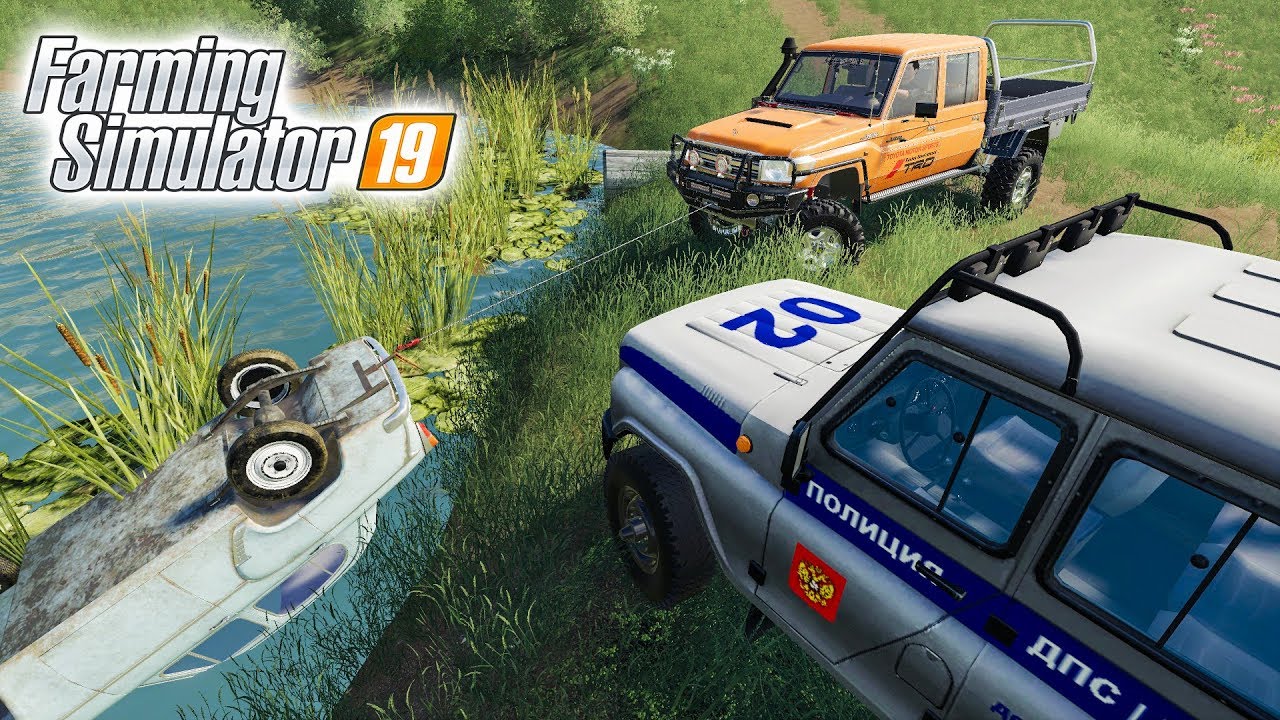 ШКОЛЬНИКИ ВЗЯЛИ СТАРЫЙ МОСКВИЧ И УТОПИЛИ ЕГО В БОЛОТЕ! Faming Simulator 19