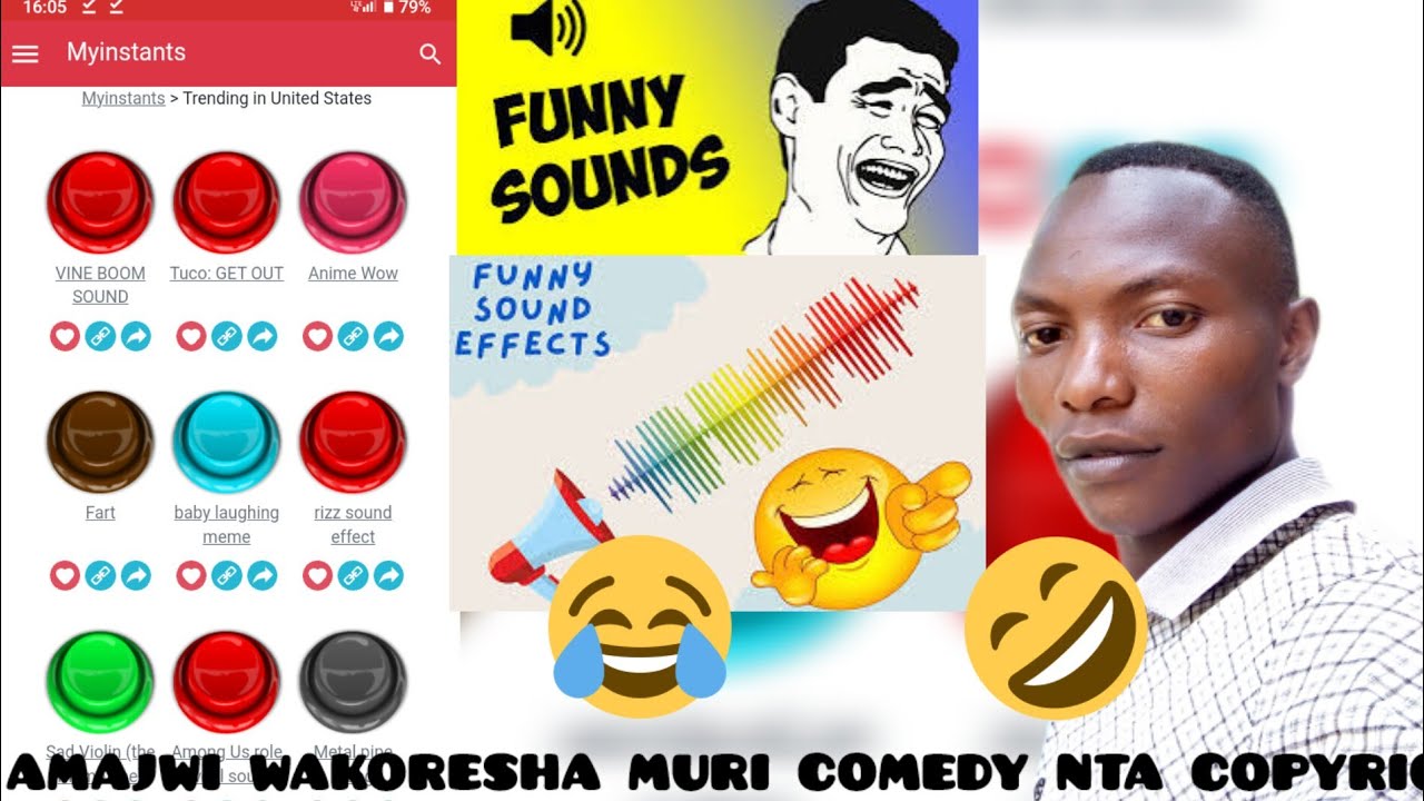 NGAHO AHO WAKURA AMAJWI WAKORESHA MURI VIDEO YAWE NTA COPYRIGHT COMEDIANS