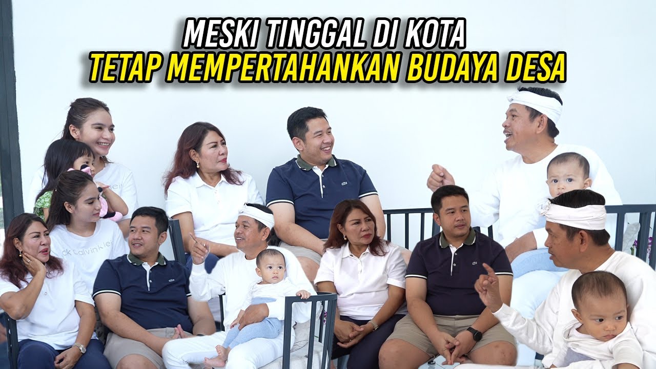 MESKI HIDUP DI KOTA KELUARGA BU KUWU YOSA HIDUPNYA TETAP BERBUDAYA DESA