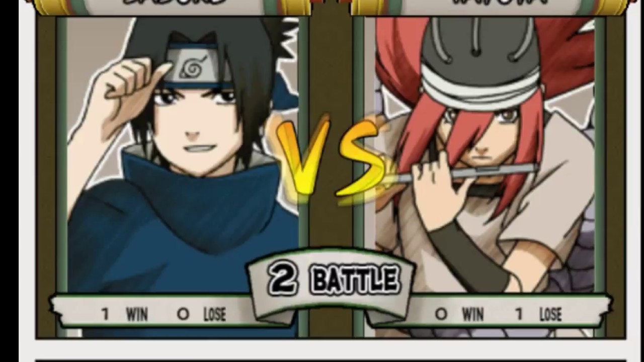 Naruto Ultimate Ninja 3 (Ps2) Sasuke vs Sakon, Tayuya, Jirobo