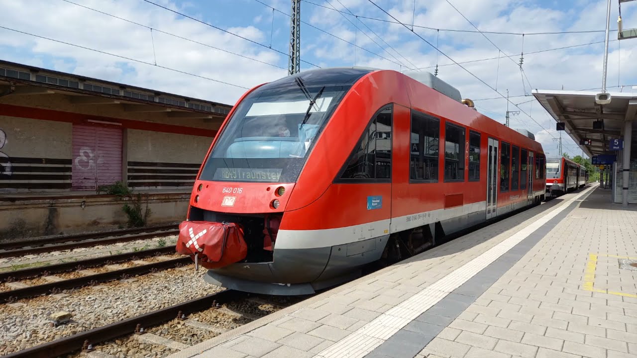 Bahnhof Traunstein mit BR 628, BRB, Railjet, IC und EC