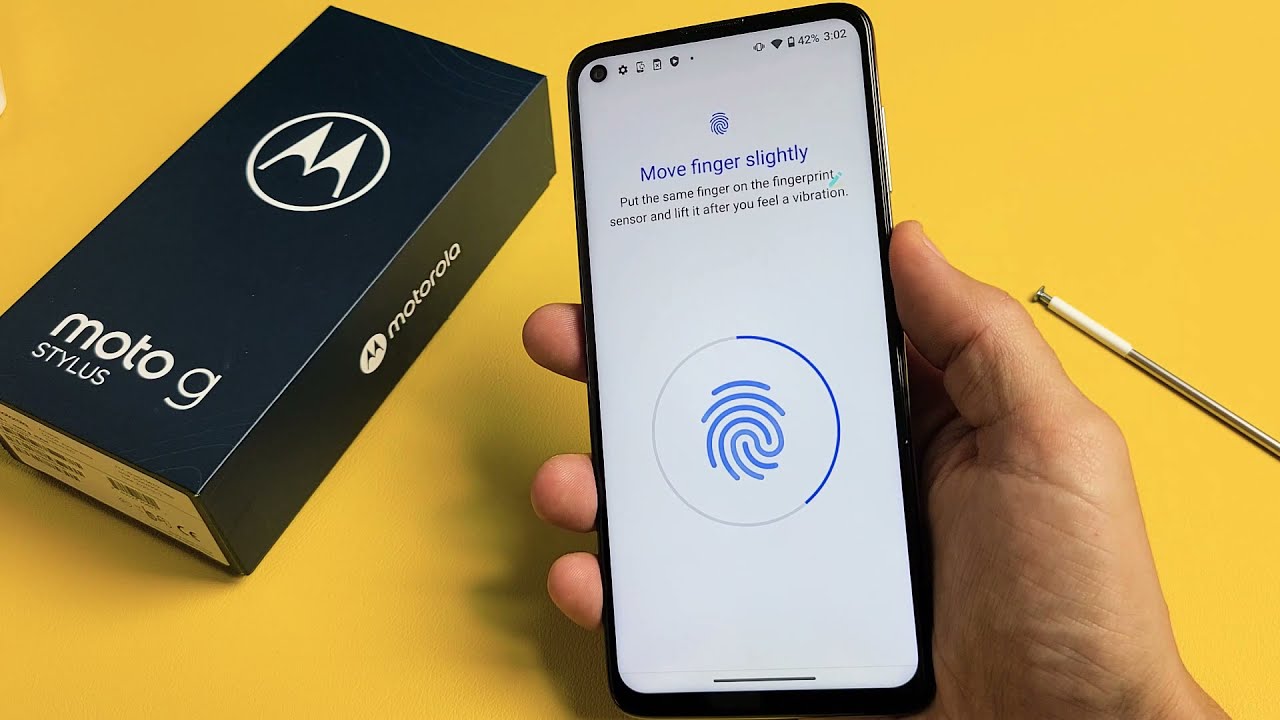 Moto G Stylus: как настроить/добавить пароль разблокировки по отпечатку пальца